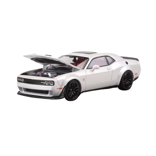 XGFFBAGB 1/64 Für SRT Hellcat Legierung Modell Auto Kann Öffnen Die Haube(White B,No Box) von XGFFBAGB