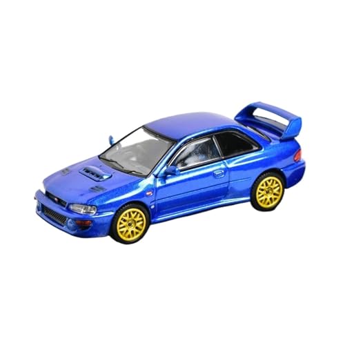 XGFFBAGB 1/64 Für STI WRX 22B GC8 Druckguss-Modellauto(Blue A,with Box) von XGFFBAGB