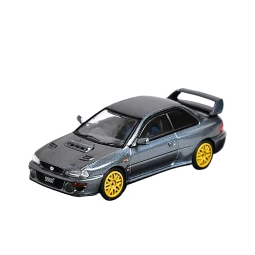 XGFFBAGB 1/64 Für STI WRX 22B GC8 Druckguss-Modellauto(Gray C,with Box) von XGFFBAGB