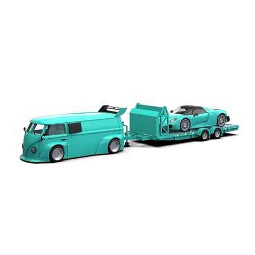 XGFFBAGB 1/64 Für T1 Van + 918 Malerei Legierung Auto Modell, Anhänger Set Für Sammlung & Display & Geschenk(with Box) von XGFFBAGB