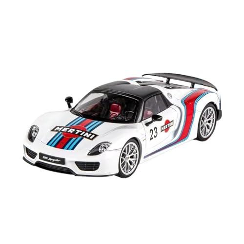 XGFFBAGB 1:18 Für 918 Martini Painted Edition Legierung Diecast Auto Modell Sammlung Von Hobby Ornamente Sound & Licht Serie Geschenk(White C,No Box) von XGFFBAGB