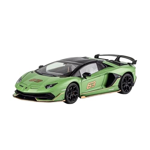 XGFFBAGB 1:18 Für Aventador SVJ Legierung Metall Diecast Modell Auto Sound & Licht Spielzeug Geschenk(Green C,No Box) von XGFFBAGB