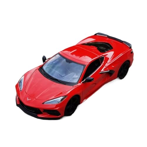 XGFFBAGB 1:18 Für C8 Sportwagen Legierung Auto Modell Auto Dekoration Sammlung(Rosso,No Box) von XGFFBAGB