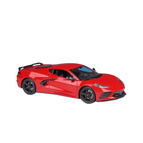 XGFFBAGB 1:18 Für Corvette Stingray Coupe Legierung Modell Auto Fahrzeuge Statische Sport Statische Druckguss Diecast Retro Auto(Rosso,No Box) von XGFFBAGB