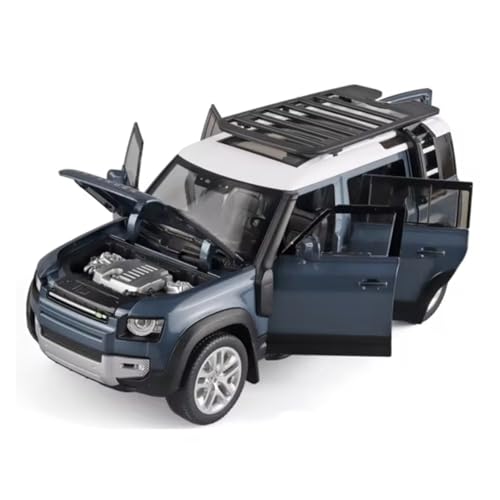 XGFFBAGB 1:18 Für Defender SUV Legierung Automodell Druckguss Metall Geländewagen Automodell Sound Und Licht Spielzeug Geschenk(Blu,No Box) von XGFFBAGB