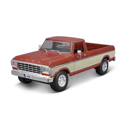 XGFFBAGB 1:18 Für F150 Pick Up Druckguss Legierung Auto Modell Auto Dekoration Sammlung Geschenk(Brown White,No Box) von XGFFBAGB