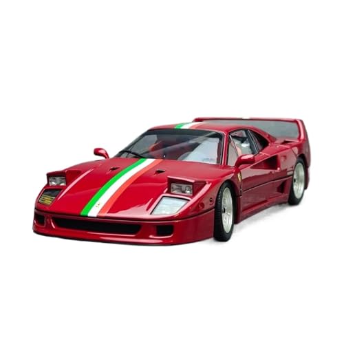 XGFFBAGB 1:18 Für F40-Sportwagen, Vollständig Offenes Automodell, Metalldruckguss-Modell, Geschenkkollektion(Rosso,No Box) von XGFFBAGB