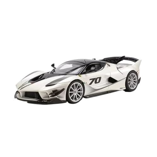 XGFFBAGB 1:18 Für Fxx K Evo Sport Auto Diecast Modell Legierung Fahrzeug Sammlung Ornamente Spielzeug Geschenk(White,No Box) von XGFFBAGB