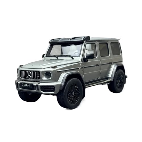 XGFFBAGB 1:18 Für G63 4X4 SUV Metallautomodell, Statische Dekoration, Geschenkkollektion(Gray C,with Box) von XGFFBAGB