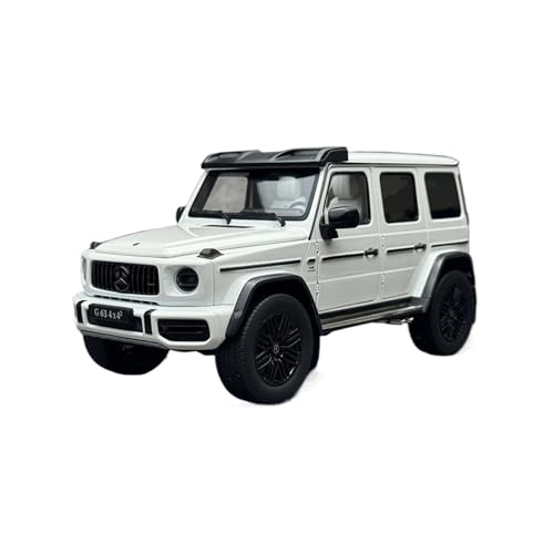 XGFFBAGB 1:18 Für G63 4X4 SUV Metallautomodell, Statische Dekoration, Geschenkkollektion(White,No Box) von XGFFBAGB