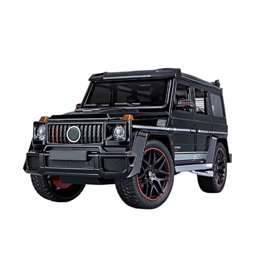 XGFFBAGB 1:18 Für G800 Geländewagen SUV Legierung Druckguss Modell Auto Sammeln Sound & Licht Sprühbare Spielzeug Auto Geschenk(Black A,No Box) von XGFFBAGB