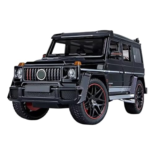 XGFFBAGB 1:18 Für G800 Legierung Diecast Metall Off-Road Fahrzeuge Sammlung Mit Sound & Licht Spielzeug Modell Autos Geschenk Serie(Black,No Box) von XGFFBAGB