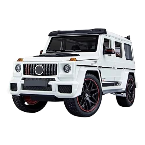 XGFFBAGB 1:18 Für G800 Legierung Diecast Metall Off-Road Fahrzeuge Sammlung Mit Sound & Licht Spielzeug Modell Autos Geschenk Serie(White,with Box) von XGFFBAGB