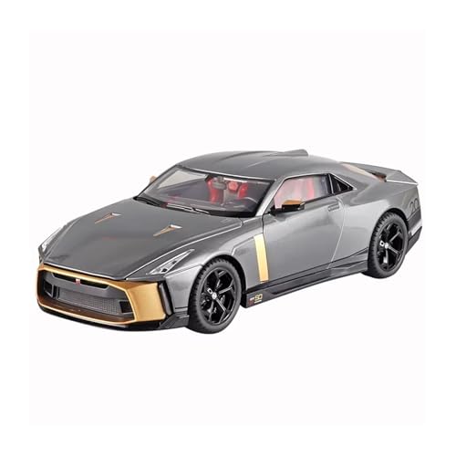 XGFFBAGB 1:18 Für GTR 50 Legierung Auto Druckguss Metall Modell Sound Und Licht Pull Back Spielzeug Sammlung Display Dekoration Geschenk(Gray A,No Box) von XGFFBAGB