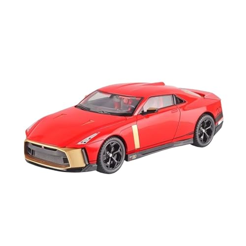 XGFFBAGB 1:18 Für GTR 50 Legierung Auto Druckguss Metall Modell Sound Und Licht Pull Back Spielzeug Sammlung Display Dekoration Geschenk(Red C,with Box) von XGFFBAGB