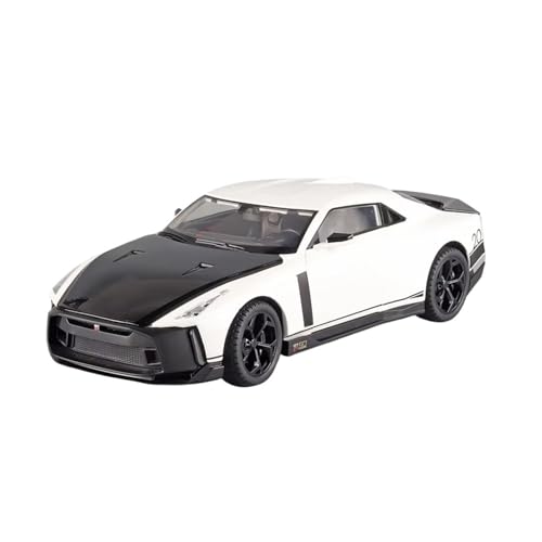 XGFFBAGB 1:18 Für GTR 50 Legierung Auto Druckguss Metall Modell Sound Und Licht Pull Back Spielzeug Sammlung Display Dekoration Geschenk(White D,No Box) von XGFFBAGB