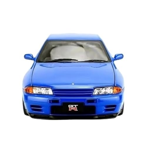 XGFFBAGB 1:18 Für GTR R32 V-Spec II Legierungsmodellauto(Blu,No Box) von XGFFBAGB