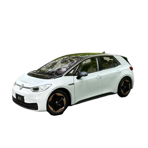 XGFFBAGB 1:18 Für ID.3 SUV Legierung Auto Modell Diecast Metall Auto Modell Sammlung Spielzeug Geschenk(White,No Box) von XGFFBAGB