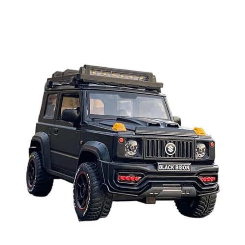 XGFFBAGB 1:18 Für Jimny Legierung Druckguss Metall Spielzeug Off-Road Fahrzeuge Auto Modell(Black,No Box) von XGFFBAGB