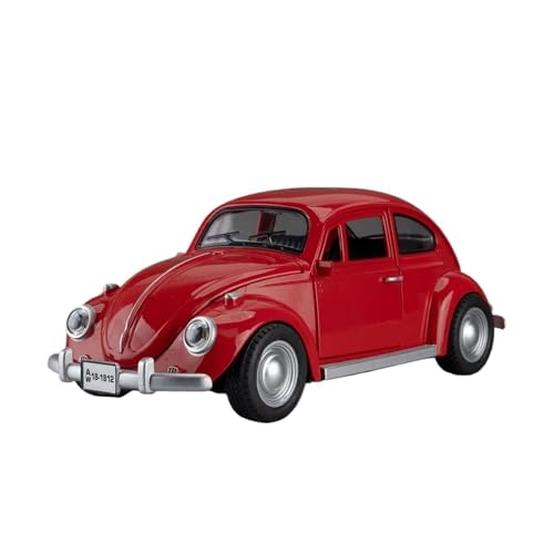 XGFFBAGB 1:18 Für Käfer 1955 Modelle Autos Legierung Druckguss Spielzeug Licht Musik Auto Gummi Reifen Zurückziehen Fahrzeuge Sammlung Geschenke(Rosso,No Box) von XGFFBAGB