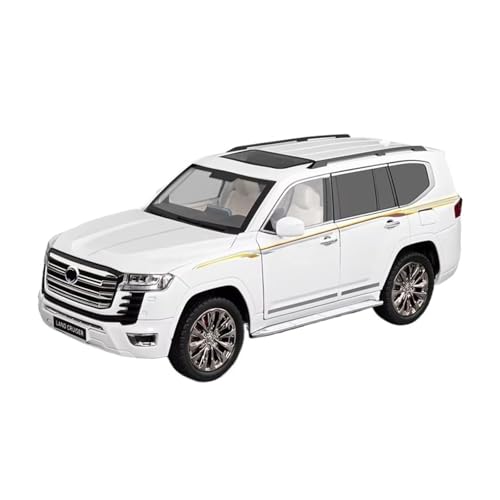 XGFFBAGB 1:18 Für LC300 SUV Legierung Auto Diecast Modell Spielzeug Geschenk Display(White,No Box) von XGFFBAGB