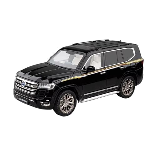 XGFFBAGB 1:18 Für Land Cruiser LC300 SUV Legierung Auto Druckguss Modell Sound Licht Spielzeug Hause Dekoration Ornamente Sammlung Geschenk Spielzeug(Black A,No Box) von XGFFBAGB