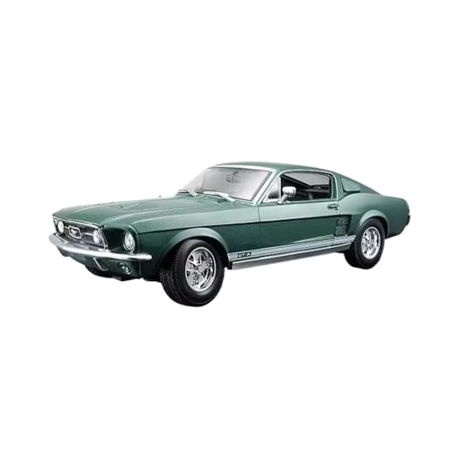 XGFFBAGB 1:18 Für Mustang Gt Cobra Jet Legierung Druckguss Spielzeug Geschenk(Green,with Box) von XGFFBAGB