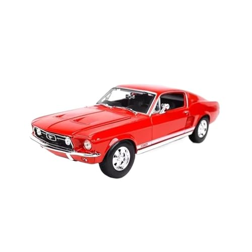 XGFFBAGB 1:18 Für Mustang Gt Cobra Jet Legierung Druckguss Spielzeug Geschenk(Rosso,No Box) von XGFFBAGB