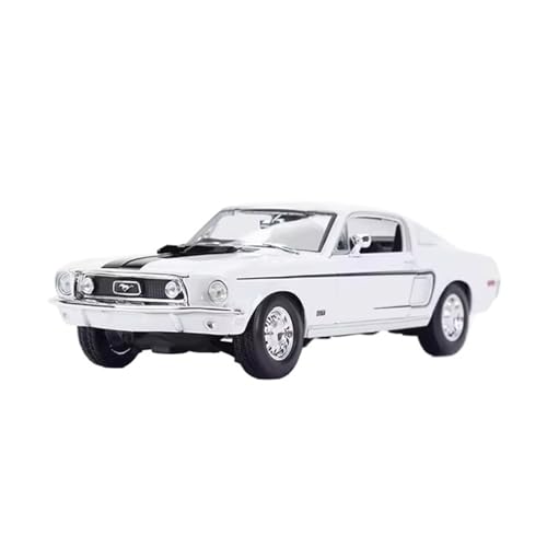 XGFFBAGB 1:18 Für Mustang Gt Cobra Jet Legierung Druckguss Spielzeug Geschenk(White,No Box) von XGFFBAGB