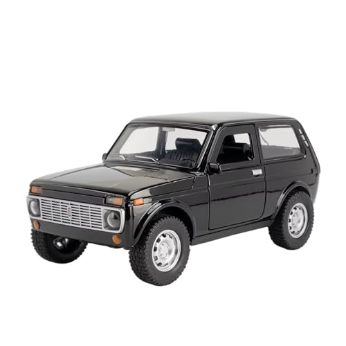 XGFFBAGB 1:18 Für NIVA Off-Road-Legierungsmodelle, Autospielzeug, Druckguss, Metalldruckguss, Sound Und Licht, Autospielzeug(Black,No Box) von XGFFBAGB