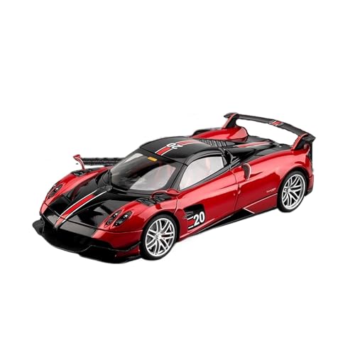 XGFFBAGB 1:18 Für Pagani Huayra BC Modellauto Carbon Akzente(Rosso,No Box) von XGFFBAGB