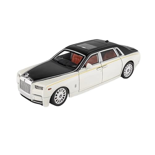 XGFFBAGB 1:18 Für Phantom Modell Auto Zinklegierung Pull Back Spielzeug Druckguss Auto Mit Sound Und Licht Modell Spielzeug(Black White,No Box) von XGFFBAGB