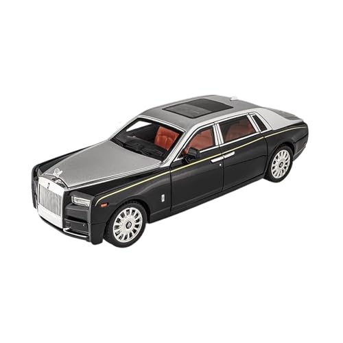 XGFFBAGB 1:18 Für Phantom Modell Auto Zinklegierung Pull Back Spielzeug Druckguss Auto Mit Sound Und Licht Modell Spielzeug(Silver Black,No Box) von XGFFBAGB