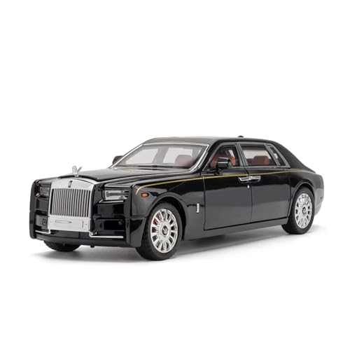 XGFFBAGB 1:18 Für Phantom-Spielzeug-Legierungsautomodelle, 6 Türen Geöffnet Mit Leichter Musik, Fahrzeugrad, Zurückziehbares Auto, Geschenke(Black,No Box) von XGFFBAGB