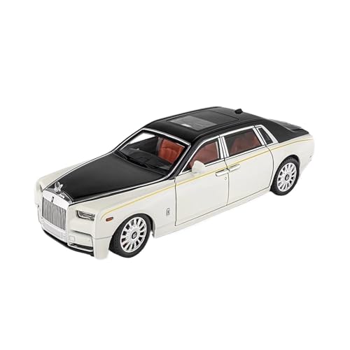 XGFFBAGB 1:18 Für Phantom Zinklegierung Pull Back Spielzeug Druckguss Auto Realistische Modellierung Modell Spielzeug(Black White,No Box) von XGFFBAGB