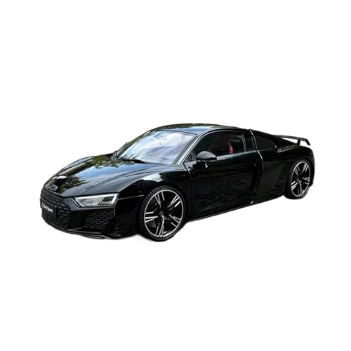 XGFFBAGB 1:18 Für R8 Cabrio 2021 Leistung Auto Legierung Auto Modell Unternehmen Display Zu Senden Freunde(Black,No Box) von XGFFBAGB