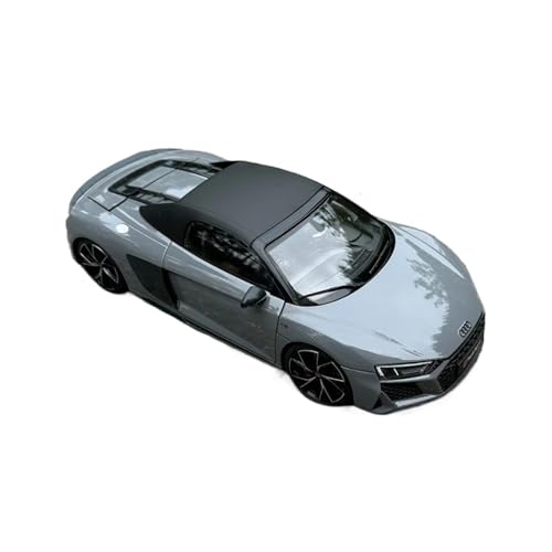 XGFFBAGB 1:18 Für R8 Cabrio 2021 Leistung Auto Legierung Auto Modell Unternehmen Display Zu Senden Freunde(Gray A,with Box) von XGFFBAGB