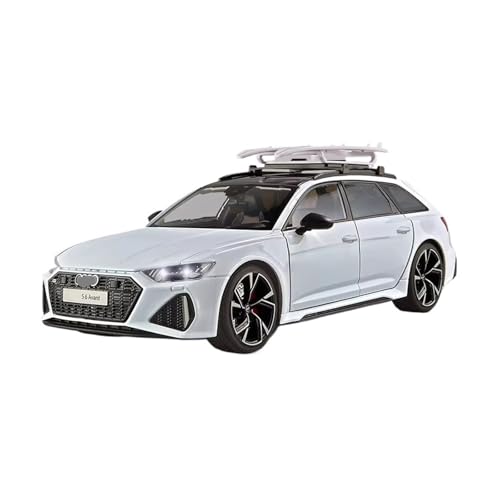 XGFFBAGB 1:18 Für RS6 Avant Station Wagon Legierung Metall Diecast Auto Modell Sound & Licht Sammeln Dekorative Geschenke(White,No Box) von XGFFBAGB