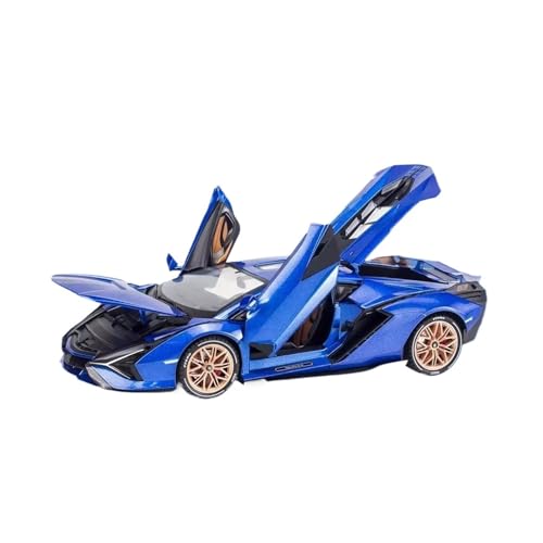 XGFFBAGB 1:18 Für SISCHEN FKP 37 Sport Auto Diecast Metall Legierung Modell Auto Sound Licht Pull Back Sammlung Spielzeug Geschenke(Blu,No Box) von XGFFBAGB