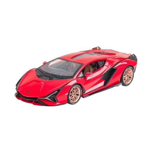 XGFFBAGB 1:18 Für SISCHEN FKP 37 Sport Auto Diecast Metall Legierung Modell Auto Sound Licht Pull Back Sammlung Spielzeug Geschenke(Rosso,No Box) von XGFFBAGB