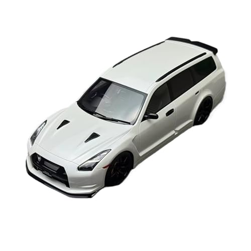 XGFFBAGB 1:18 Für STAGEA GTR R35 Travel Edition Automodell Statische Dekoration Sammlung Freunde Geburtstagsgeschenke(White,with Box) von XGFFBAGB