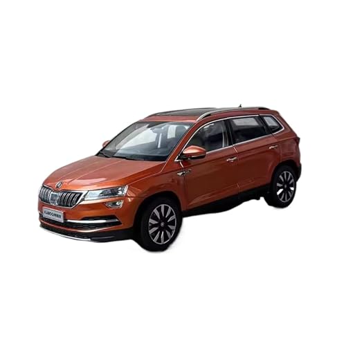 XGFFBAGB 1:18 Für Skoda Kodiaq Druckgusslegierung Automodell Fan Collection Display Home Decoration Metallornamente(Orange,with Box) von XGFFBAGB