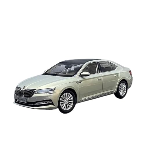 XGFFBAGB 1:18 Für Skoda SUPERB Diecast Modell Auto Legierung Auto Modus Spielzeug Spielen Fahrzeuge(Gold,No Box) von XGFFBAGB