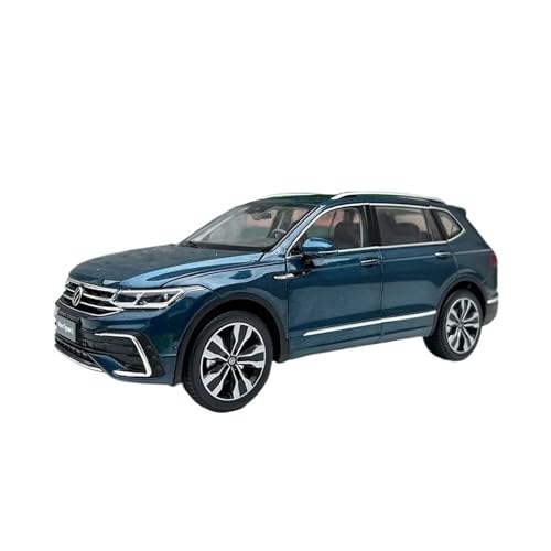 XGFFBAGB 1:18 Für TIGUAN L 2022 SUV Legierung Auto Modell Ornamente Souvenir Sammeln Spielzeug Geschenk Display Ornamente(Blu,No Box) von XGFFBAGB