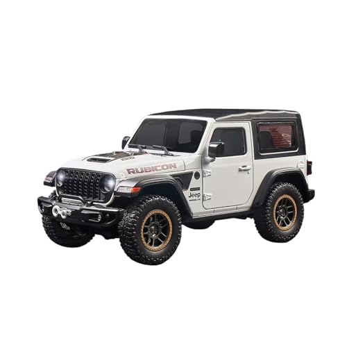 XGFFBAGB 1:18 Für Wrangler Rubicon Legierung Metall Diecast Modell Auto Sound & Licht Sammeln Hobbys Spielzeug Geschenke Dekoration(White,No Box) von XGFFBAGB