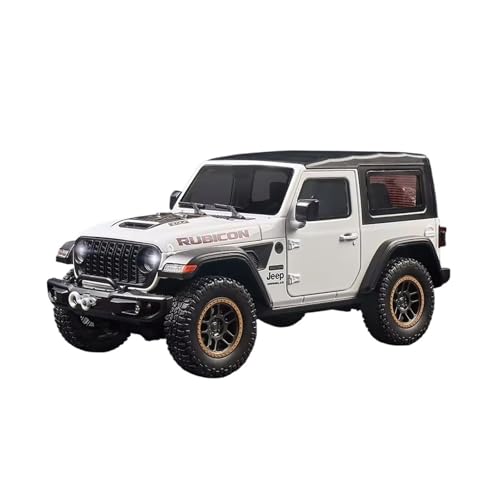 XGFFBAGB 1:18 Für Wrangler Rubicon Legierung Metall Druckguss Modell Auto Sound & Licht Sammeln Hobbies Spielzeug Geschenke Für Freund Dekoration(White,with Box) von XGFFBAGB