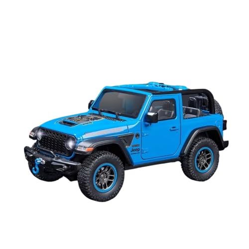 XGFFBAGB 1:18 Für Wrangler Rubicon SUV Legierung Geländewagen Diecast Metall Maßstab Modell Auto Sound & Licht Sammlung Spielzeug Geschenke(Blu,No Box) von XGFFBAGB