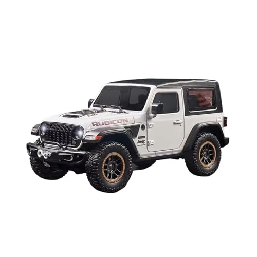 XGFFBAGB 1:18 Für Wrangler Rubicon SUV Legierung Geländewagen Diecast Metall Maßstab Modell Auto Sound & Licht Sammlung Spielzeug Geschenke(White,No Box) von XGFFBAGB