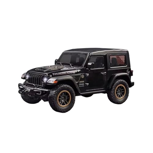 XGFFBAGB 1:18 Für Wrangler Rubicon SUV Legierung Geländewagen Druckguss Metall Maßstab Modell Auto Sound & Licht Sammlung Spielzeug Geschenke(Black,No Box) von XGFFBAGB