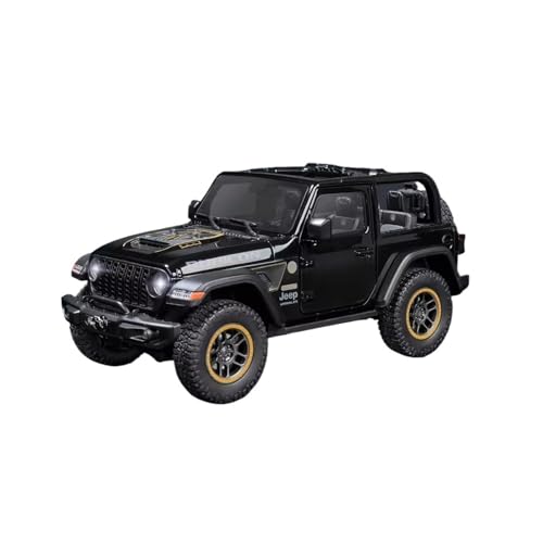 XGFFBAGB 1:18 Für Wrangler Rubicon SUV Legierung Geländewagen Druckguss Metall Maßstab Modell Auto Sound & Licht Sammlung Spielzeug Geschenke(Black A,with Box) von XGFFBAGB